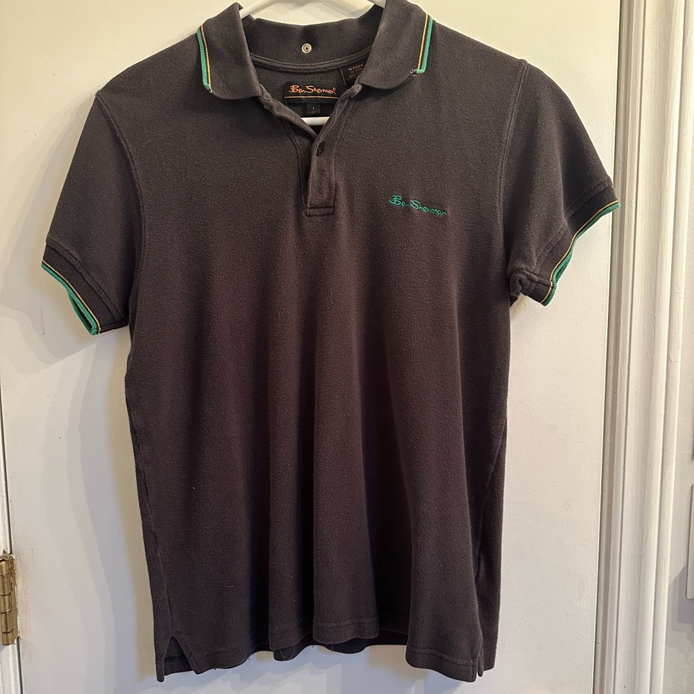 Ben Sherman Mens Small Womens Medium Blue Polo